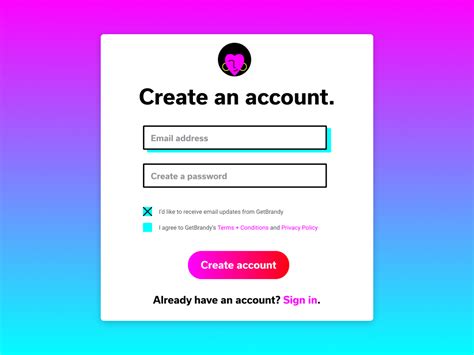 Create Account 